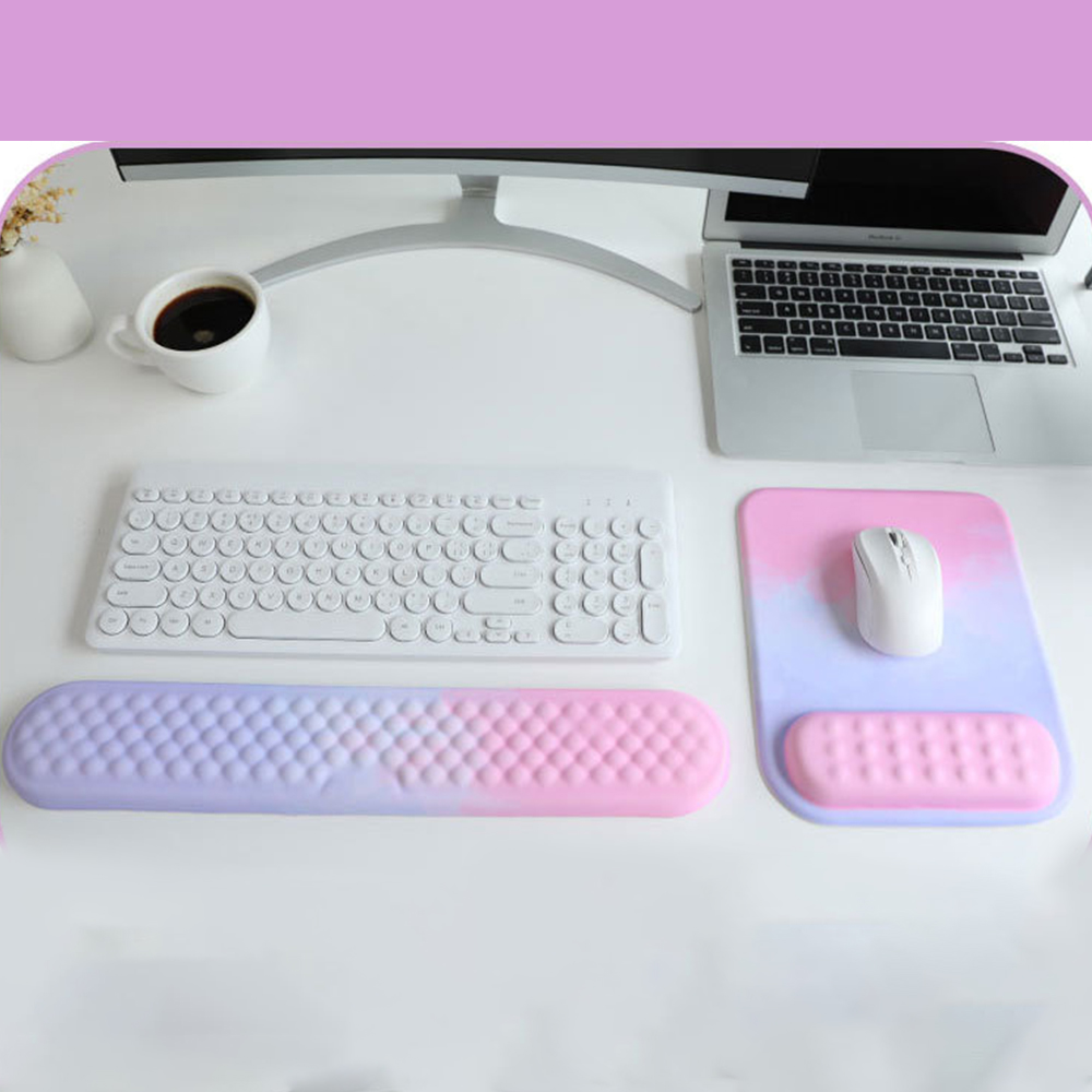Keyboard Mouse Bundle Gaming - Mouse Pad Set Wrist Rest Support