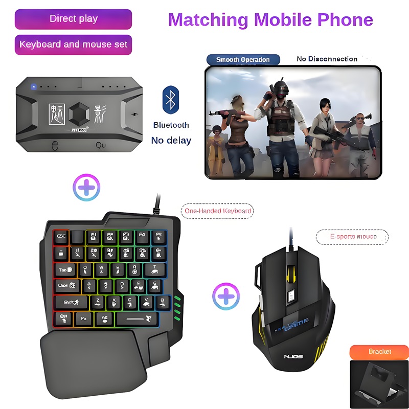 Gaming Keyboard And Mouse Combo Wireless - M1 Pro Gamepad Mobile Phone Game