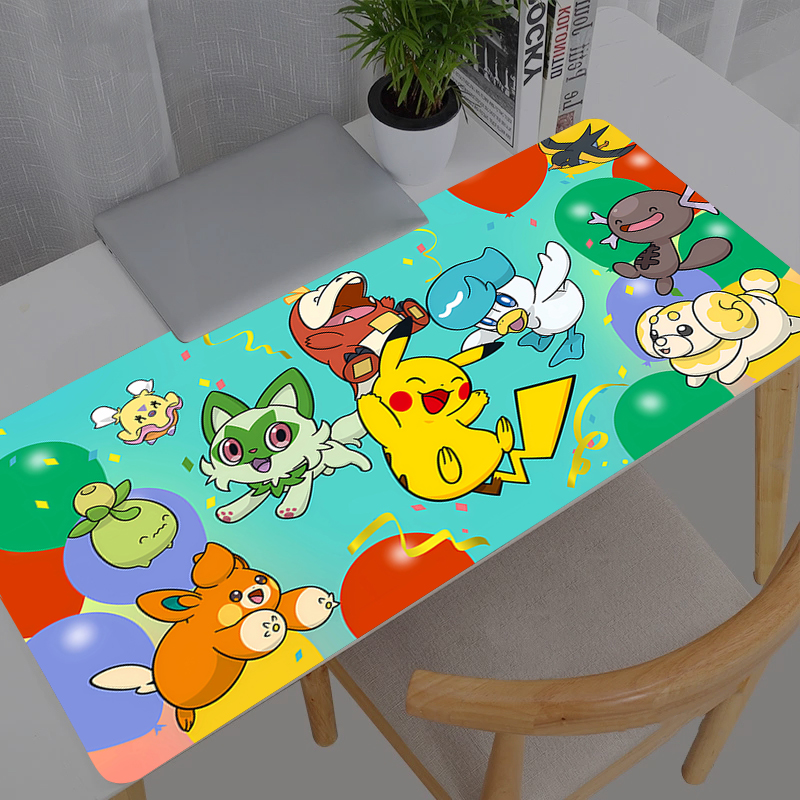 Gaming Keyboard Tactile - Mouse Pad Rubber Table Pokemon Pikachu