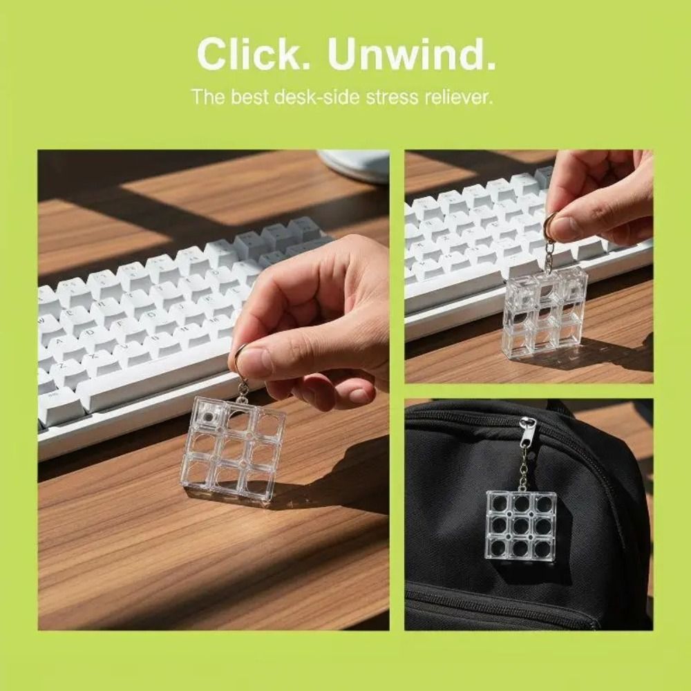 Mechanical Switch Tester - Plastic DIY Keyboards Keychain Transparent DIY