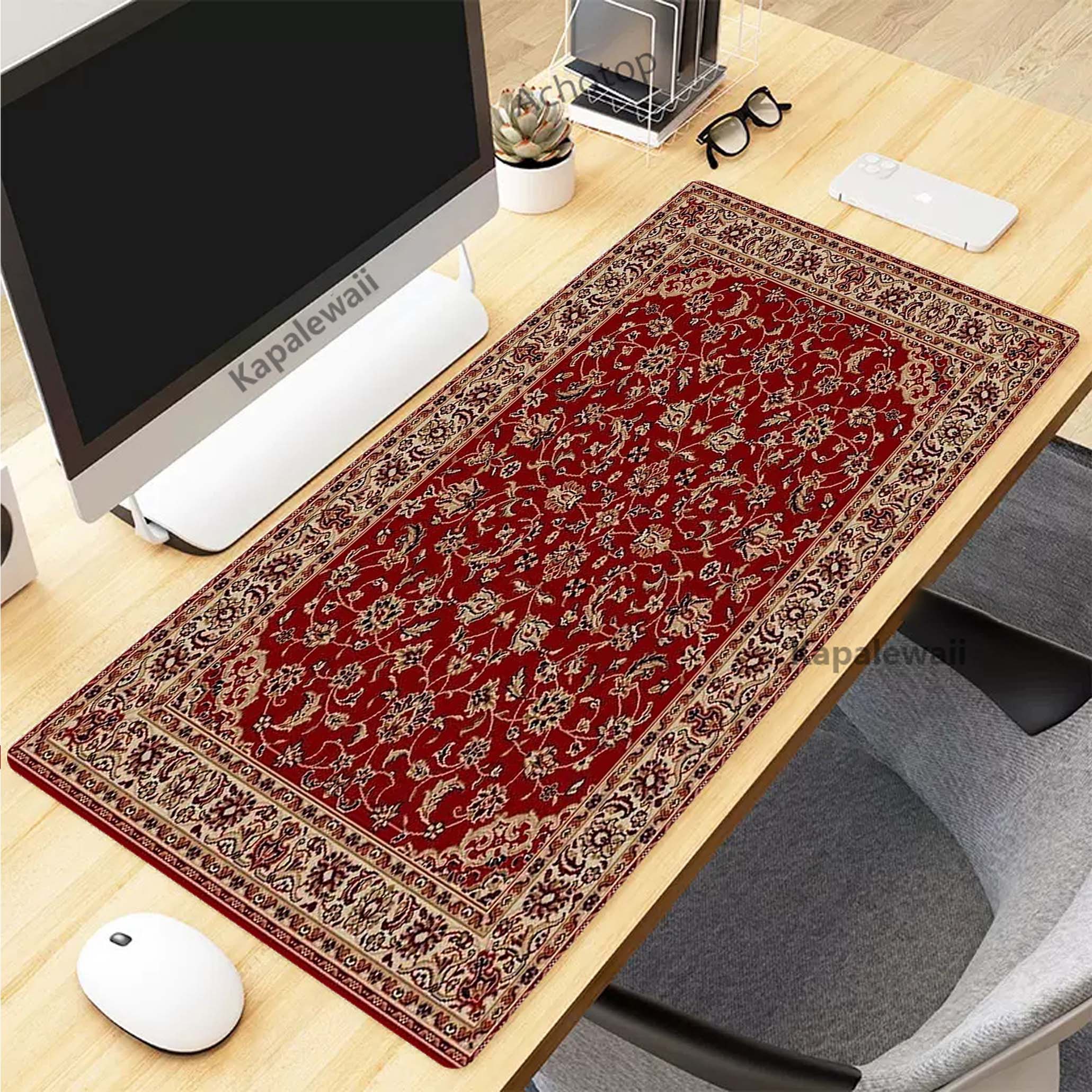 Keyboard Mouse Bundle Gaming - Retro Persian Carpet Mouse Pad for