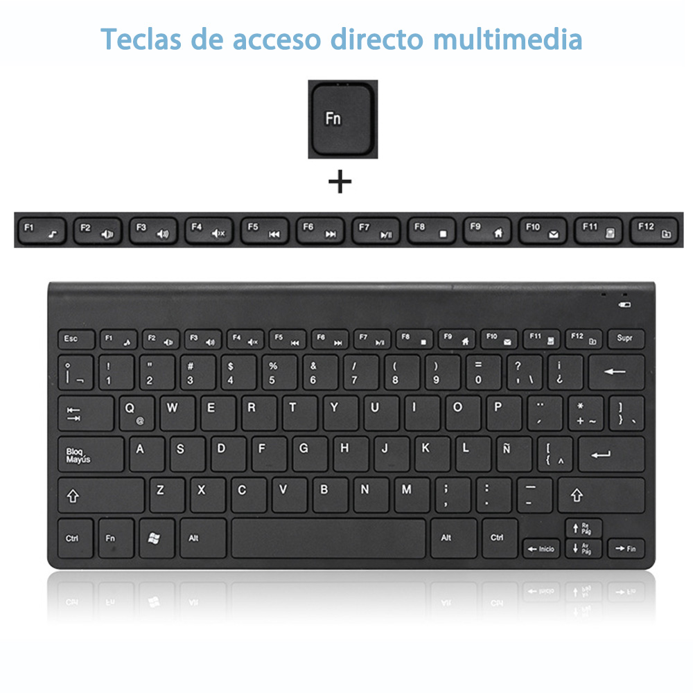 Gaming Keyboard And Mouse Set - Hot 78Keys Spanish Keyboard Wireless Mouse