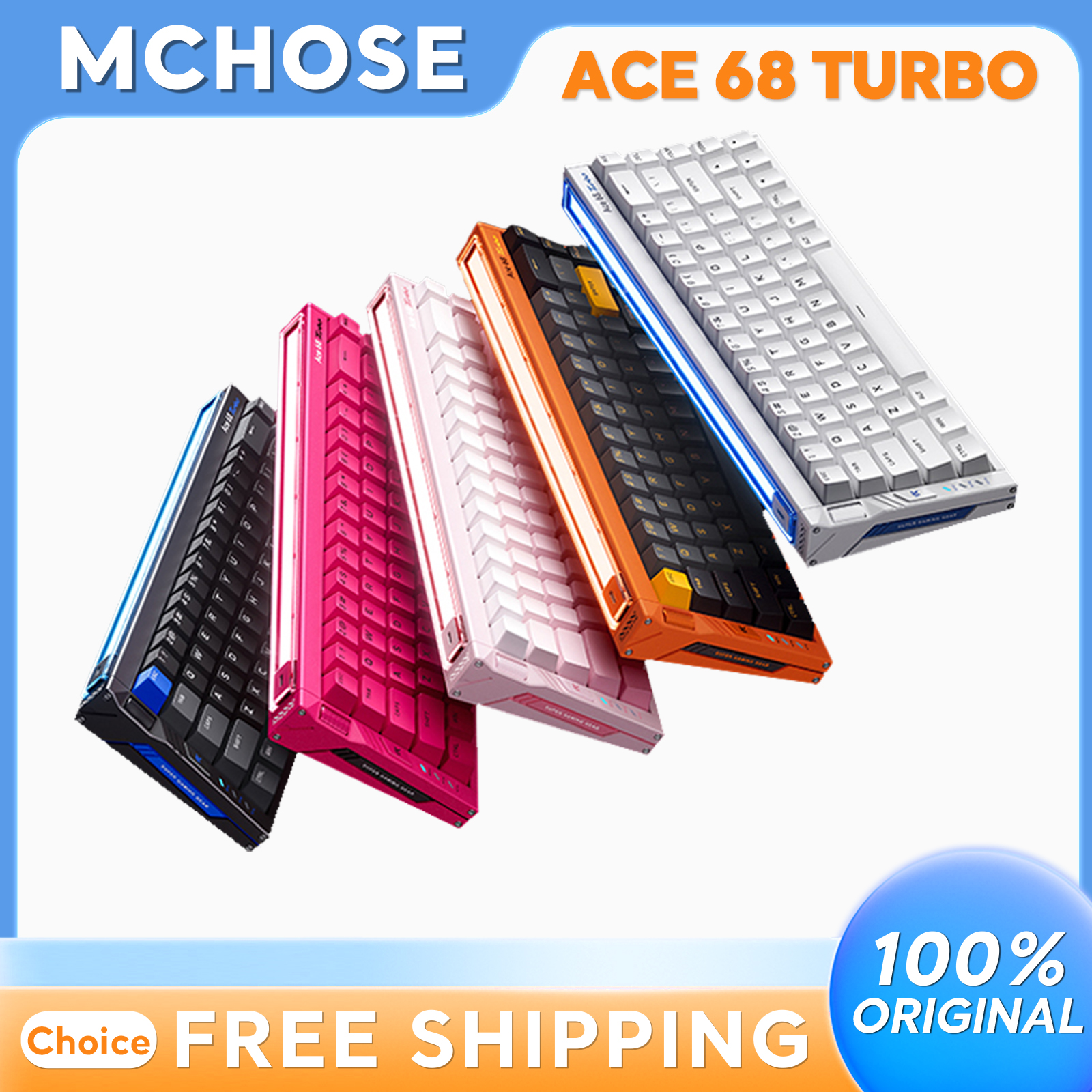 Gaming Keyboard Types - MCHOSE Ace68 Turbo RGB Gaming Keyboard