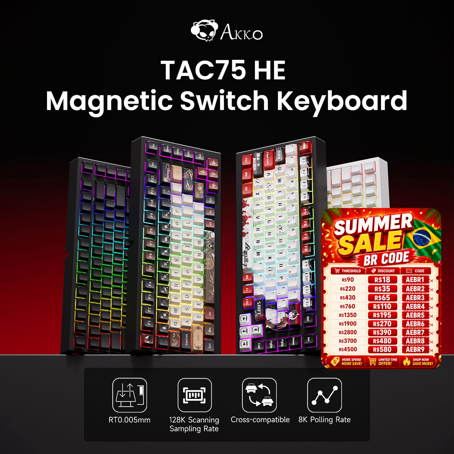 Gaming Keyboard Expensive - AKKO TAC75 HE Magnetic Switch Keyboard