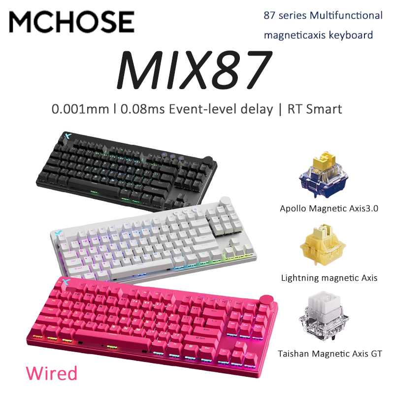 Gaming Keyboard Expensive - MCHOSE MIX87 Multifunctional magneticaxis keyboard 87series