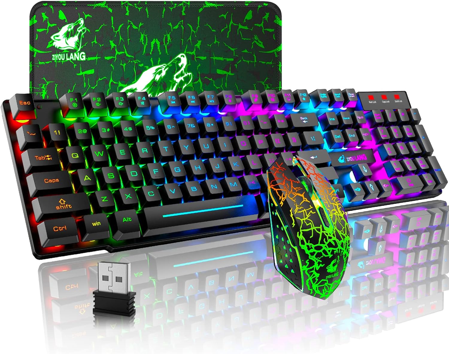 Gaming Keyboard Mouse Combo - MAMBASNAKE x ZIYOU LANG T3 Wireless