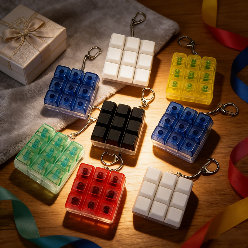 Mechanical Switch Tester - Customizable Fidget Keychain Toy - 9