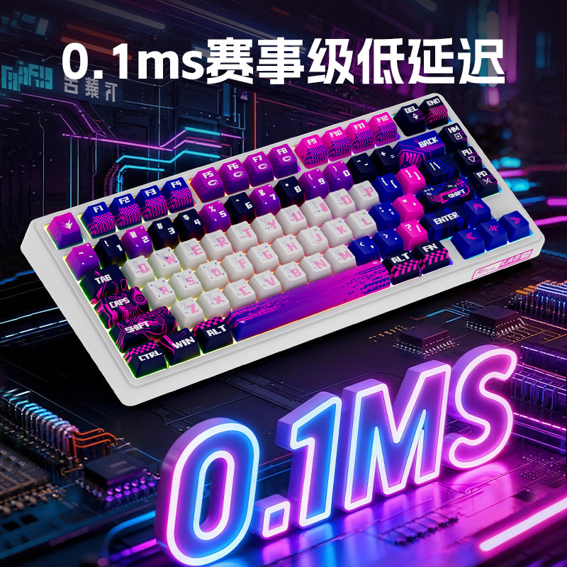 Gaming Keyboard Ergonomic - RK R75Pro Magnetic Axis Mechanical Keyboard