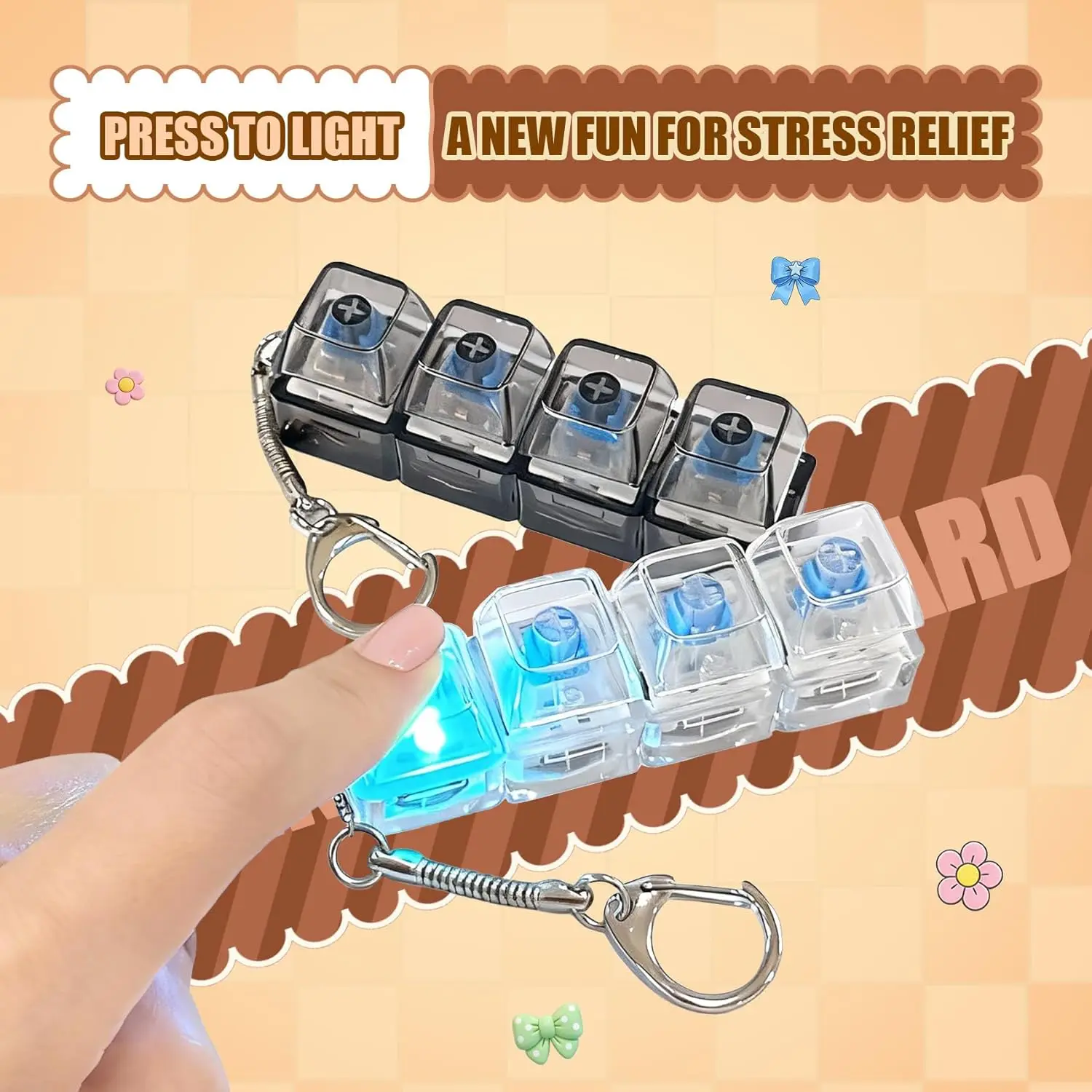 Mechanical Switch Tester - Mechanical Keyboard Switch Tester Keychain Fidget