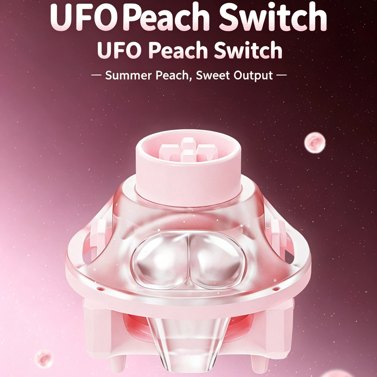 UFO Peach Pink Magnetic Switch - đánh giá và giá Gaming Keyboard Thocky