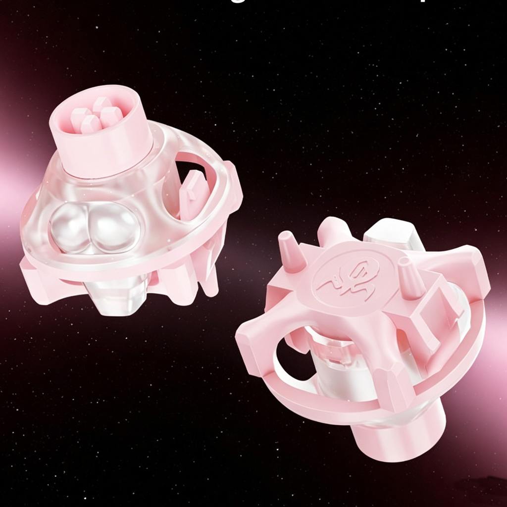 UFO Peach Pink Magnetic Switch - đánh giá và giá Gaming Keyboard Thocky