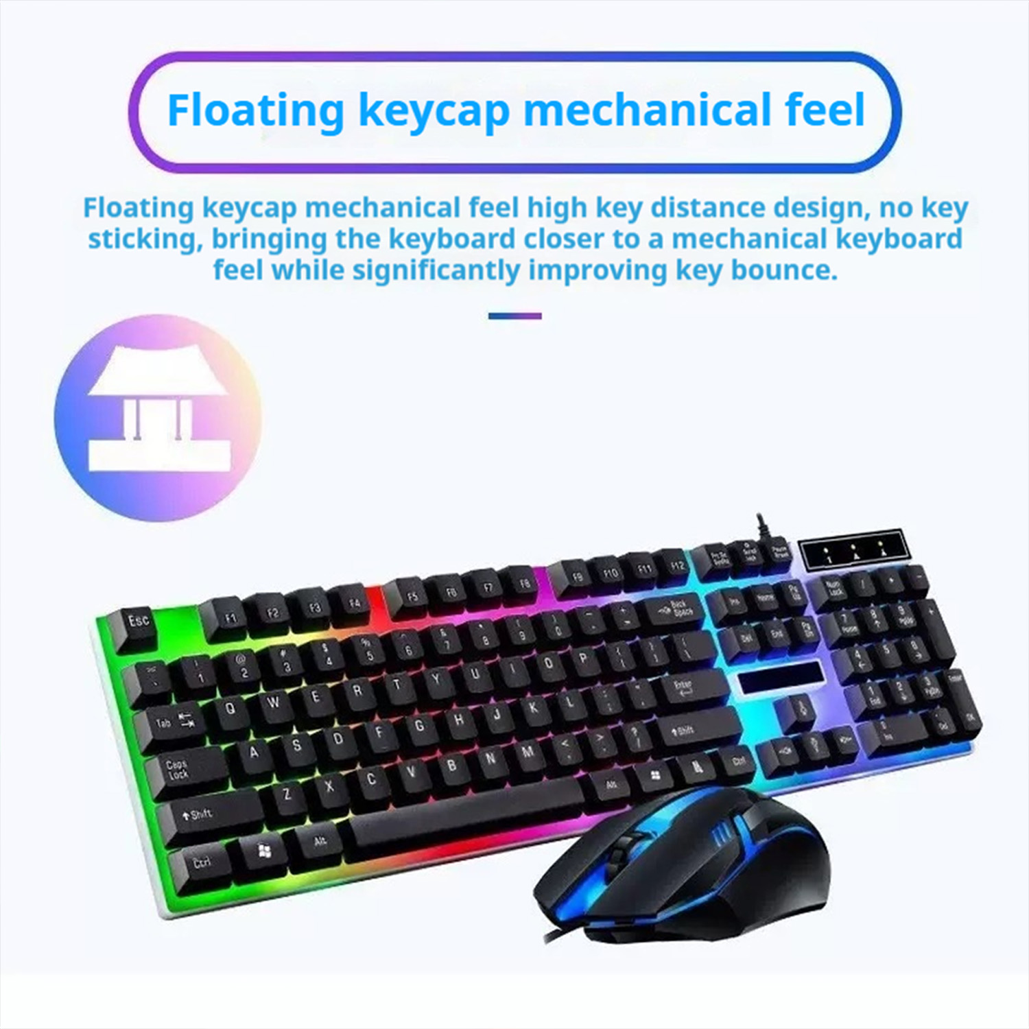 Gamer Keyboard And Mouse PC Ga - đánh giá và giá Gaming Keyboard Ergonomic
