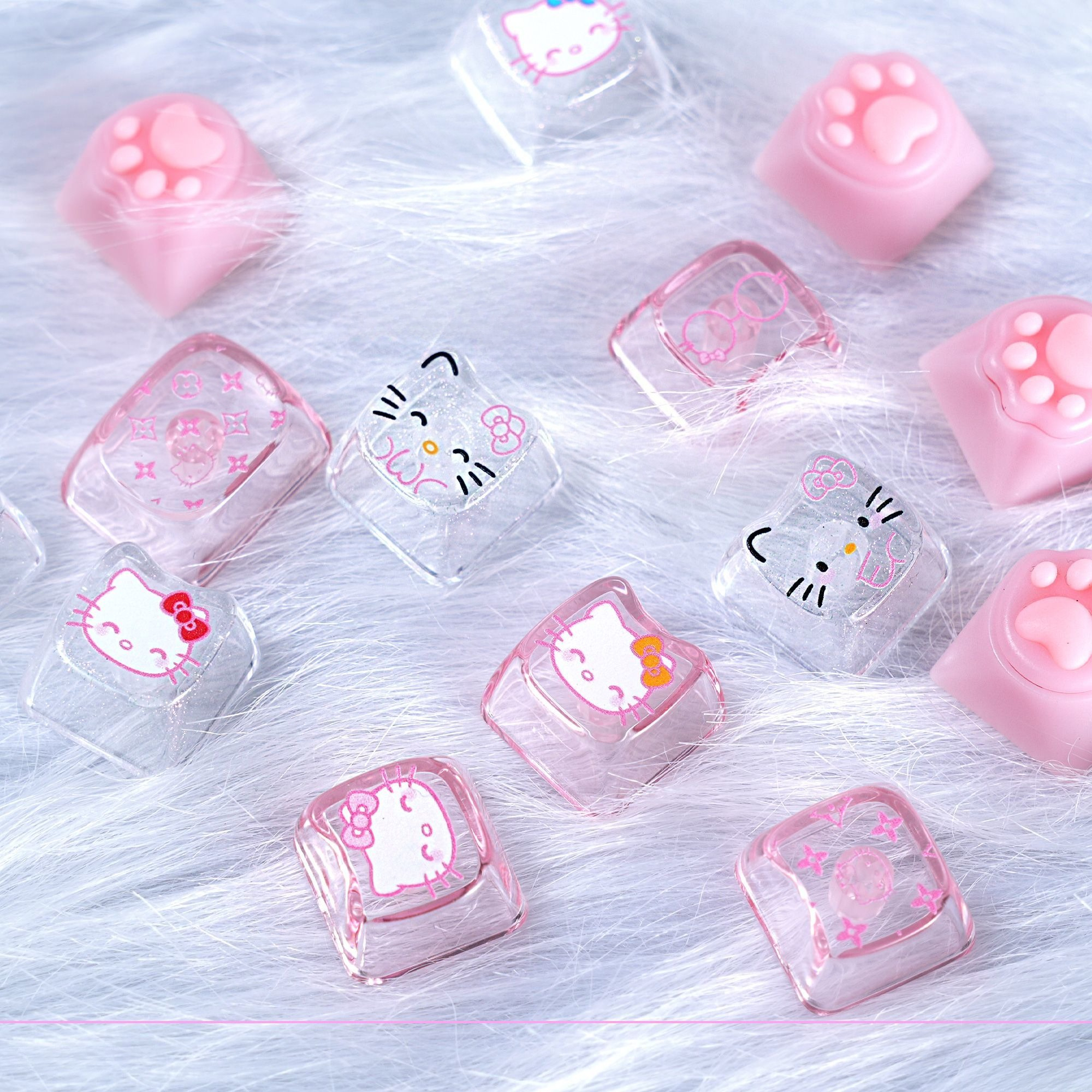 Anime Sanrio Hello Kitty Trans - đánh giá và giá Gaming Keyboard Backlit