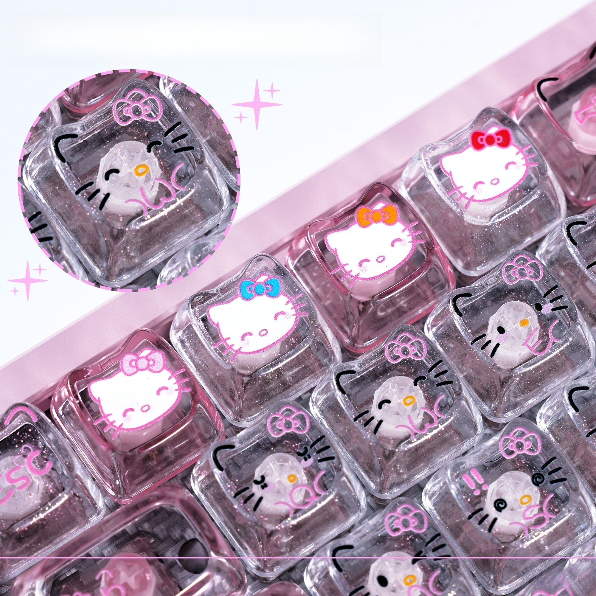 Anime Sanrio Hello Kitty Trans - đánh giá và giá Gaming Keyboard Backlit