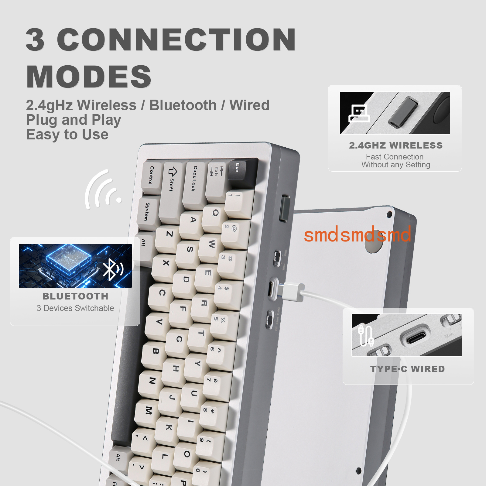 AL71 Silver CNC Aluminum Mecha - đánh giá và giá Gaming Keyboard Mechanical Wireless