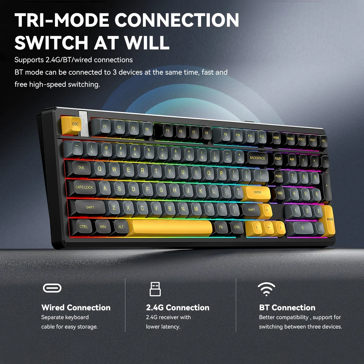Wireless Mechanical Gaming Key - đánh giá và giá Gaming Keyboard Thocky