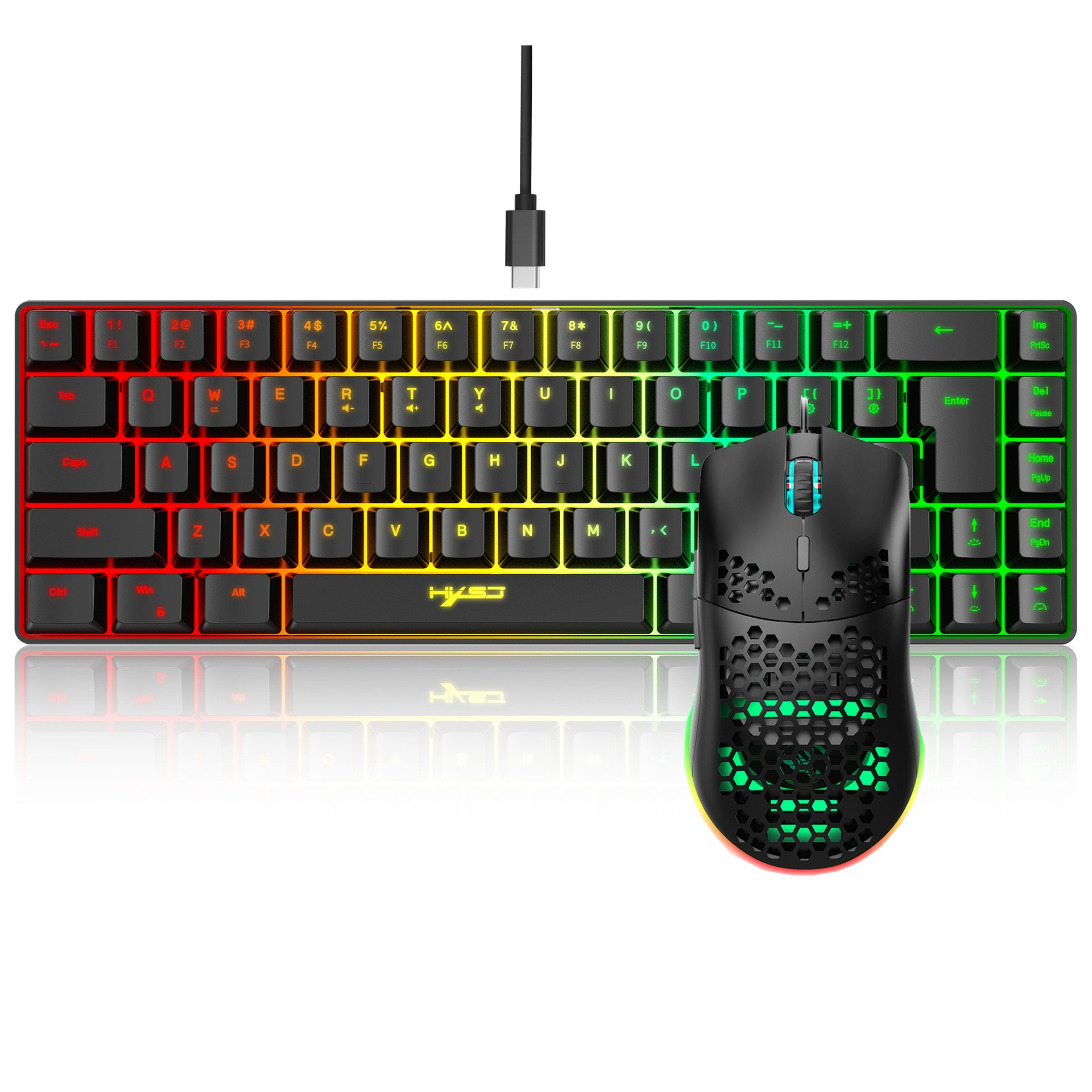 Keyboard and mouse 68key wired - đánh giá và giá Keyboard Mouse Bundle Gaming