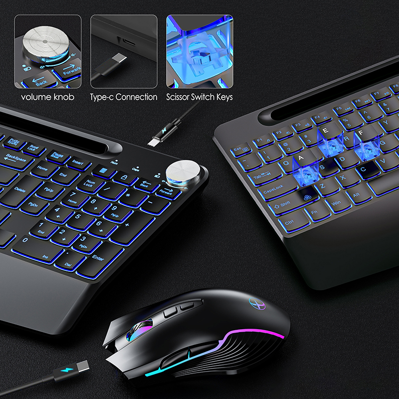 2.4G&Type-C Wireless Keyboard  - đánh giá và giá Gaming Keyboard And Mouse Set
