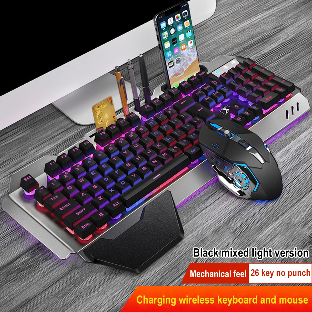 K680 Rechargeable 2.4G wireles - đánh giá và giá Gaming Keyboard Mouse Combo