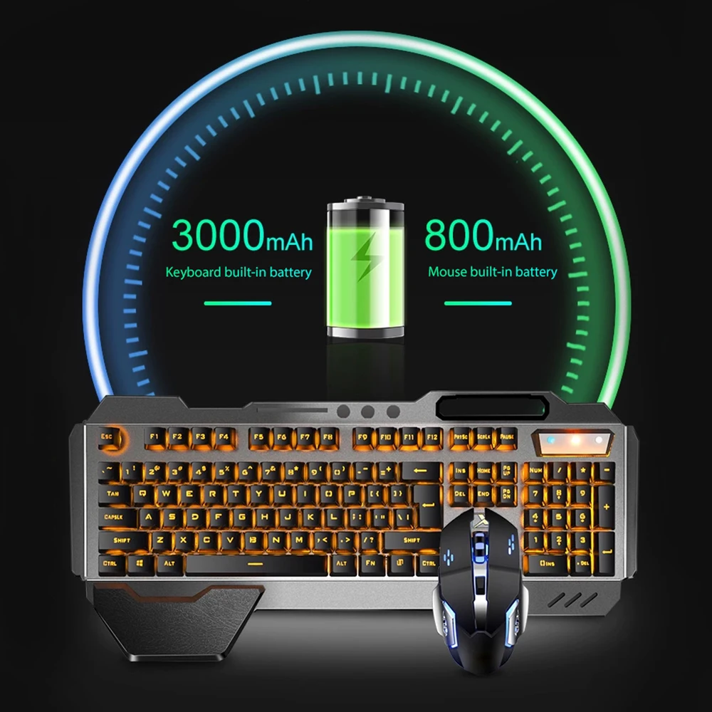 K680 Rechargeable 2.4G wireles - đánh giá và giá Gaming Keyboard Mouse Combo