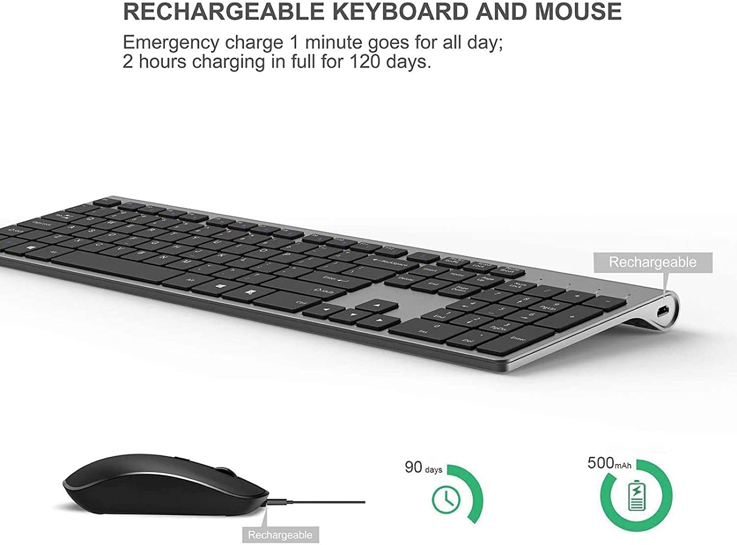 Rechargeable Wireless Keyboard - đánh giá và giá Gaming Keyboard Ergonomic