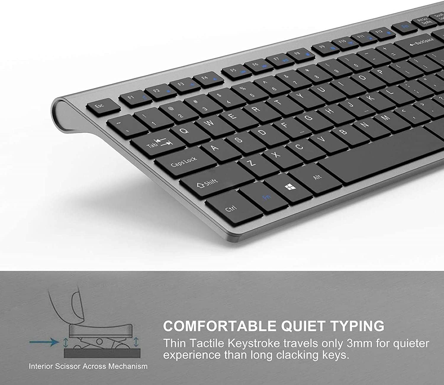 Rechargeable Wireless Keyboard - đánh giá và giá Gaming Keyboard Ergonomic