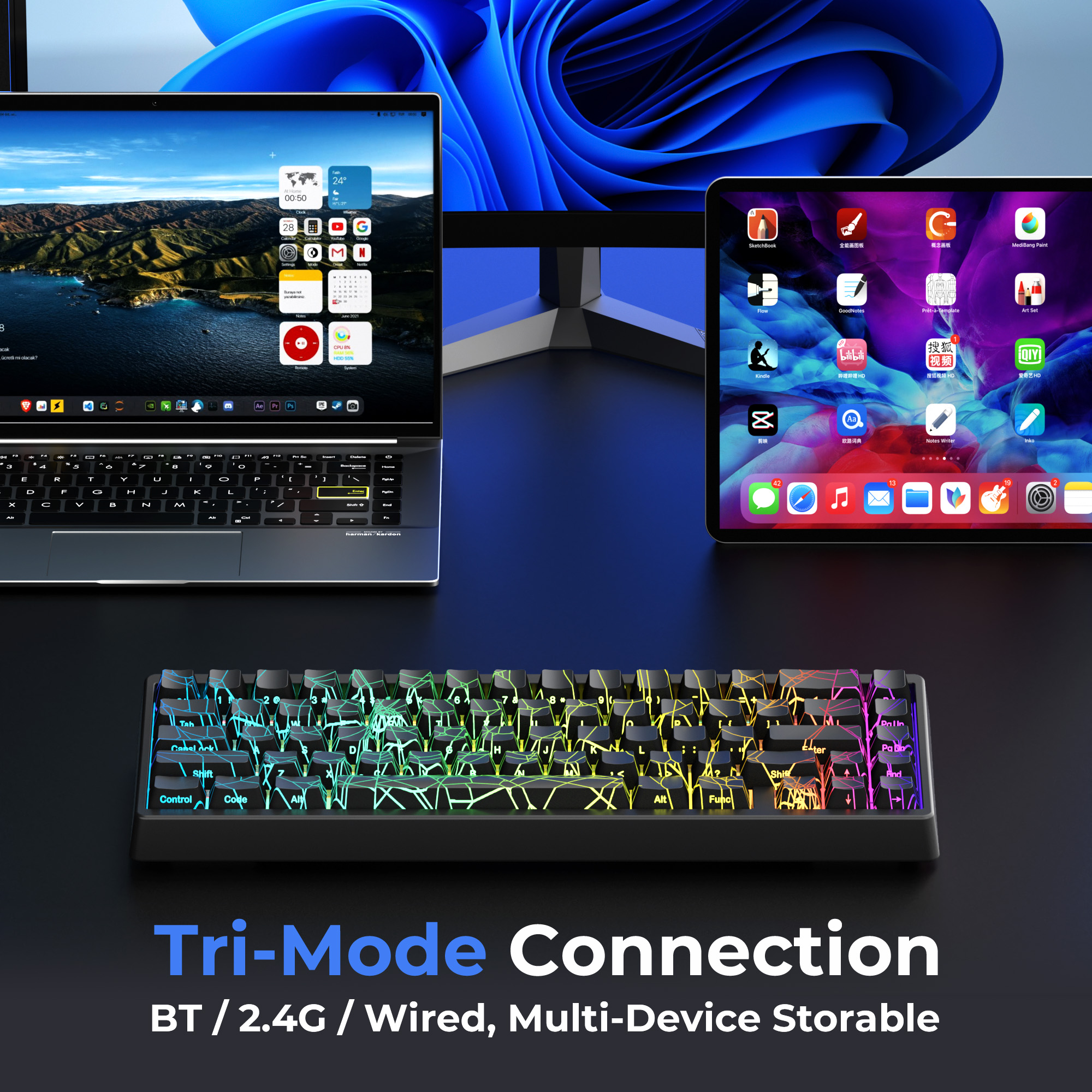 XVX M67 60% Percent Keyboard W - đánh giá và giá Gaming Keyboard Thocky