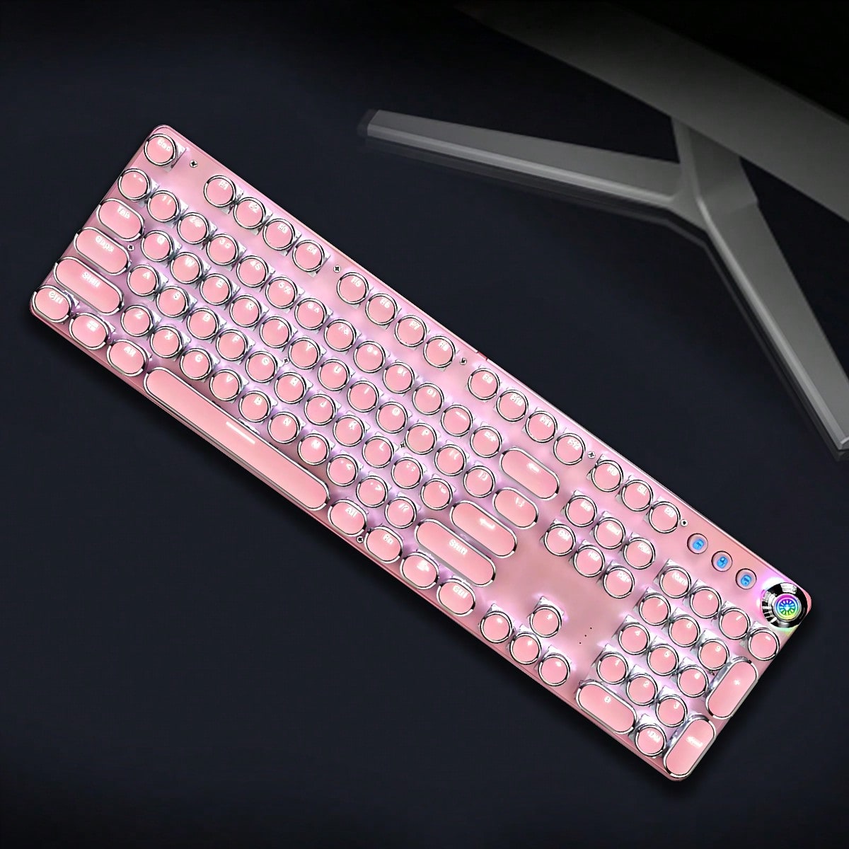 Typewriter Style Mechanical Ga - đánh giá và giá Gaming Keyboard Blue Switches