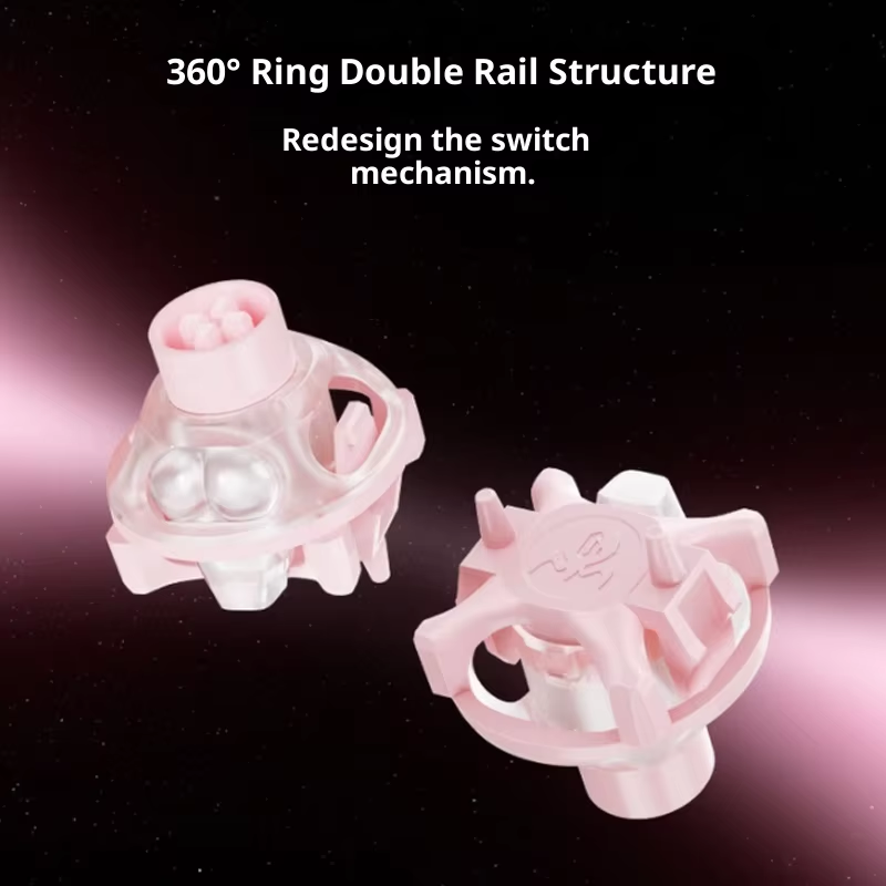 UFO Peach Pink Magnetic Switch - đánh giá và giá Gaming Keyboard Thocky