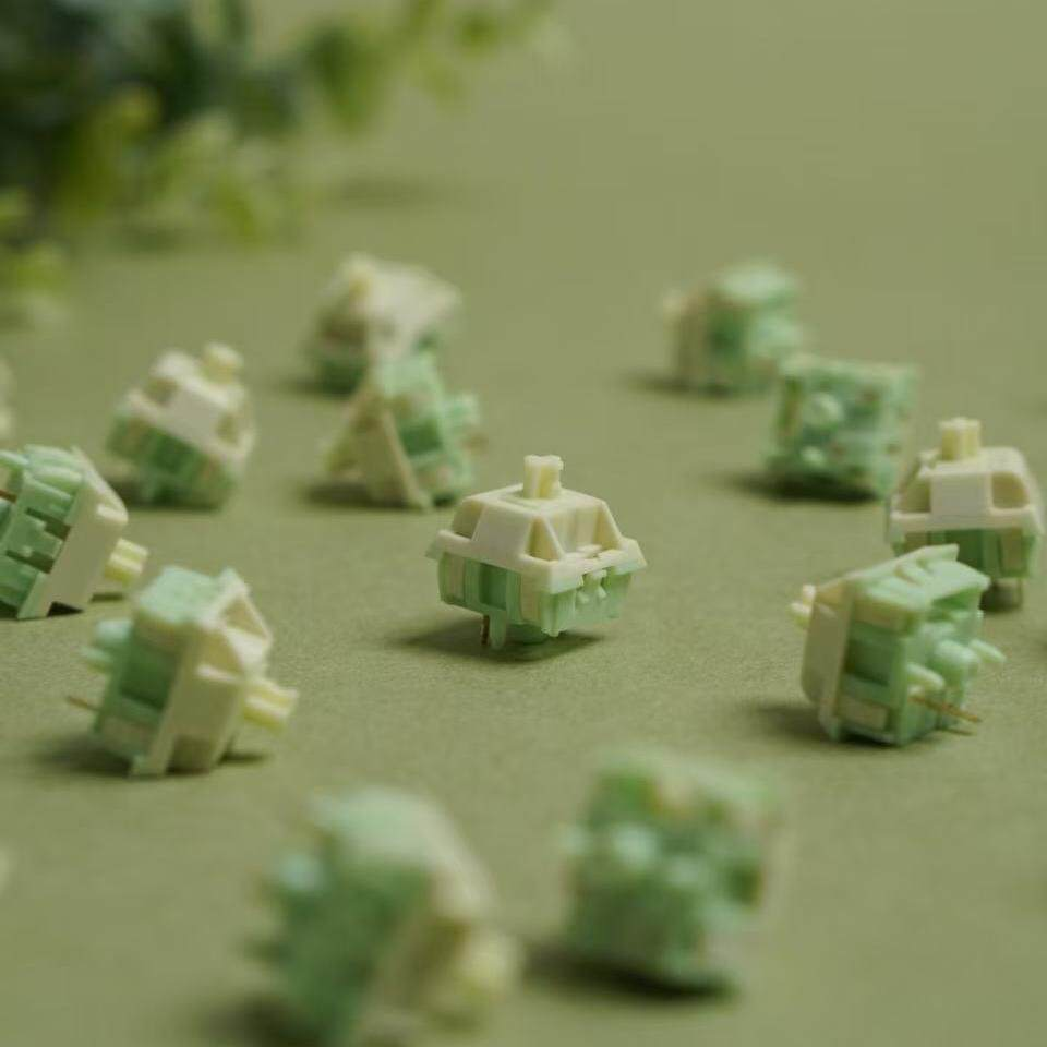 Keygeek Matcha Pudding Switch  - đánh giá và giá Gaming Keyboard Thocky