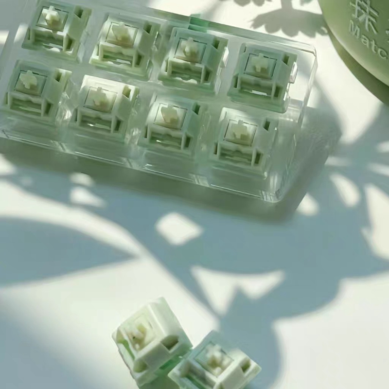 Keygeek Matcha Pudding Switch  - đánh giá và giá Gaming Keyboard Thocky