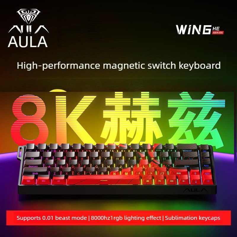 AULA WiN60/68HE teclado magnet - đánh giá và giá Gaming Keyboard Blue Switches