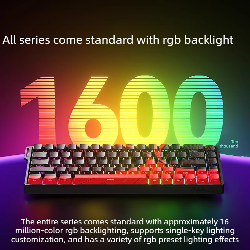 AULA WiN60/68HE teclado magnet - đánh giá và giá Gaming Keyboard Blue Switches