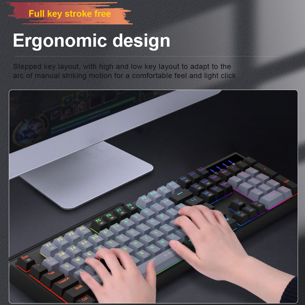 E-YOOSO Z14 RGB USB Mechanical - đánh giá và giá Gaming Keyboard Ergonomic