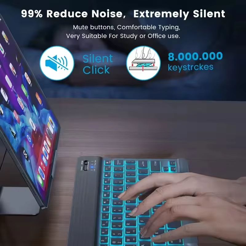 READ YYEAH RGB Backlit Bluetoo - đánh giá và giá Gaming Keyboard Mouse Combo