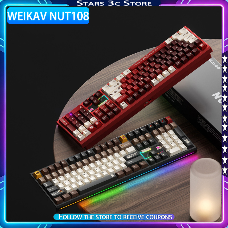WEIKAV NUT108 Mechanical Keybo - đánh giá và giá Gaming Keyboard Mechanical Wireless