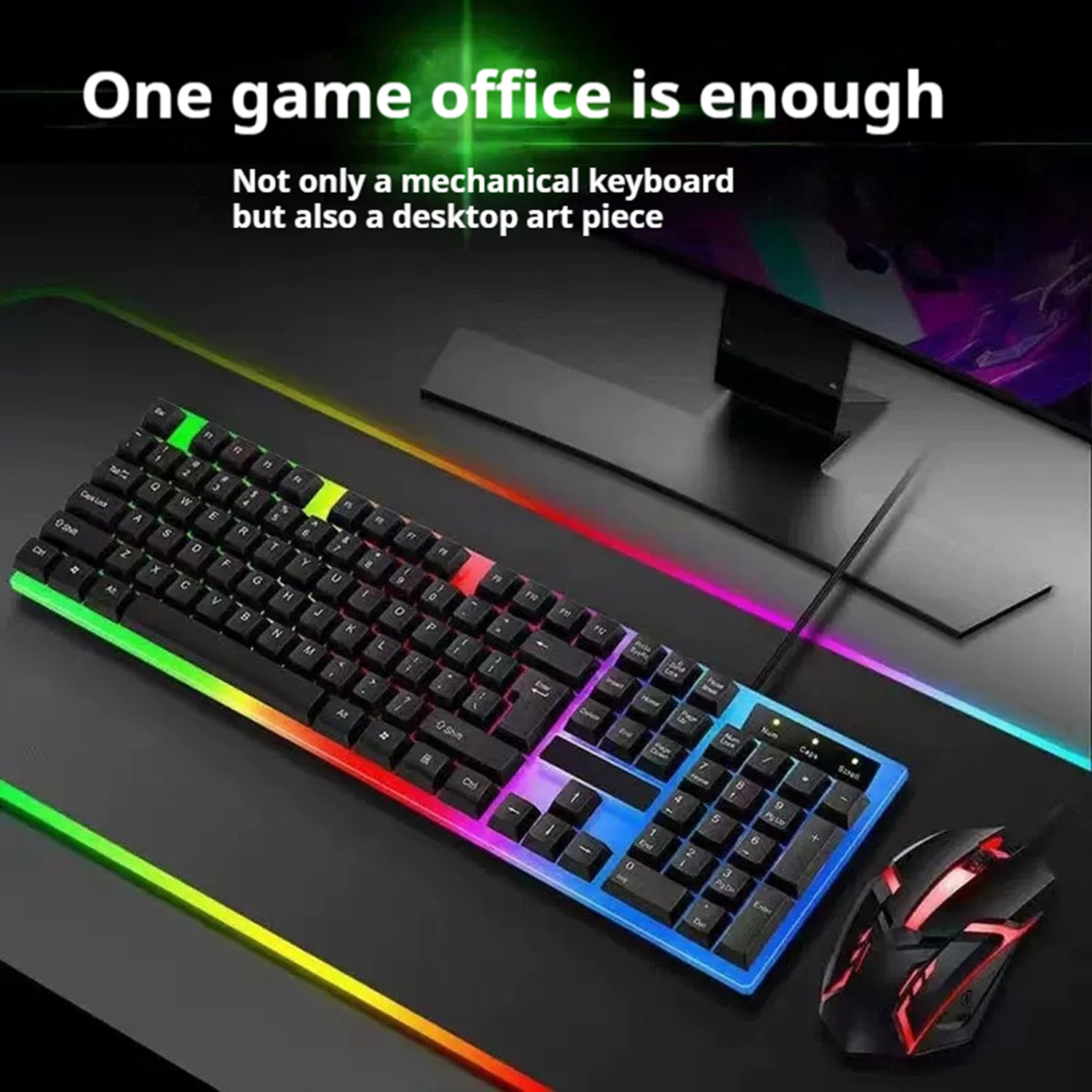 Stylish Backlight Wired Keyboa - đánh giá và giá Gaming Keyboard Ergonomic