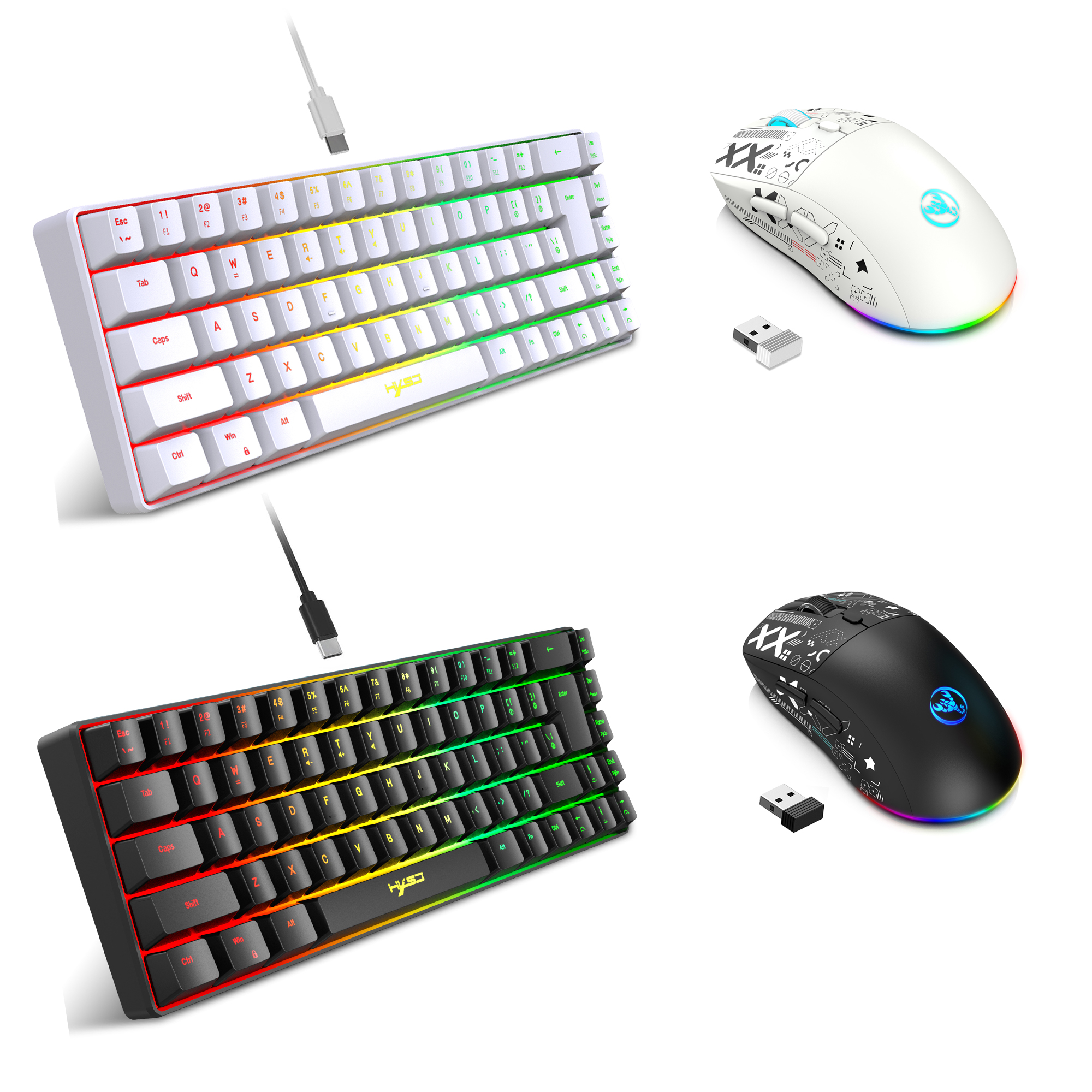 60% gaming Keyboard and mouse  - đánh giá và giá Keyboard Mouse Bundle Gaming