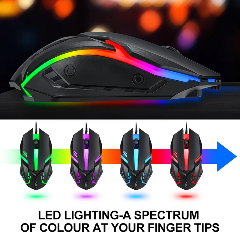T-WOLF Game Four Piece TF800 I - đánh giá và giá Gaming Keyboard Mouse Combo