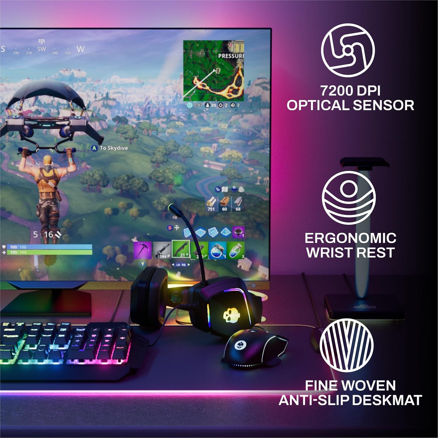 6-Piece RGB Gaming Bundle: Mec - đánh giá và giá Keyboard Mouse Bundle Gaming