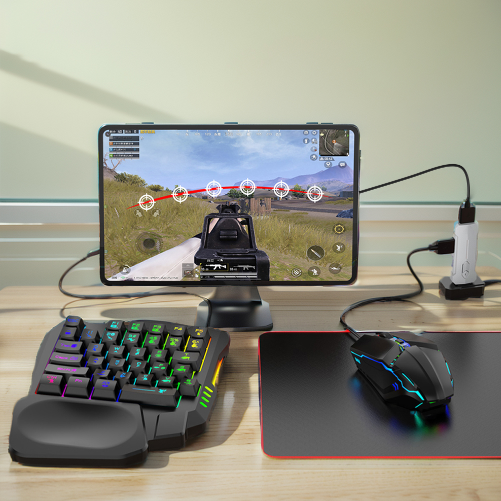 5 in 1 Mobile Game Converter K - đánh giá và giá Gaming Keyboard And Mouse Set
