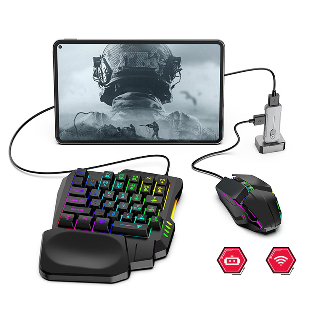 5 in 1 Mobile Game Converter K - đánh giá và giá Gaming Keyboard And Mouse Set