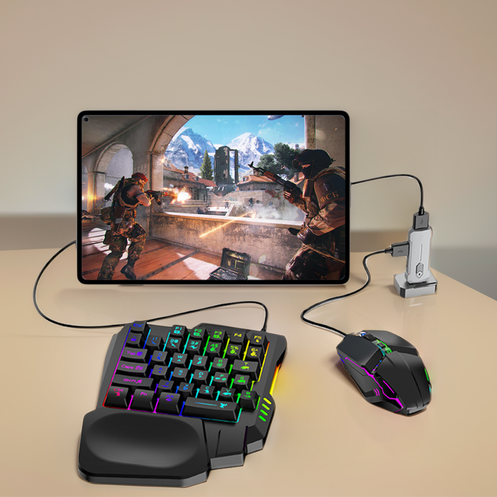 5 in 1 Mobile Game Converter K - đánh giá và giá Gaming Keyboard And Mouse Set