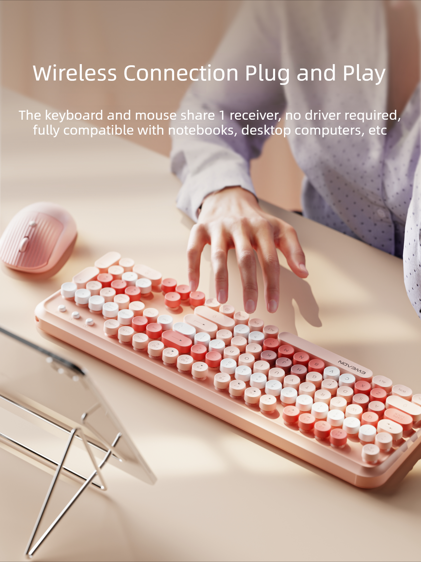 EWEADN V96 Wireless Keyboard M - đánh giá và giá Gaming Keyboard And Mouse Set