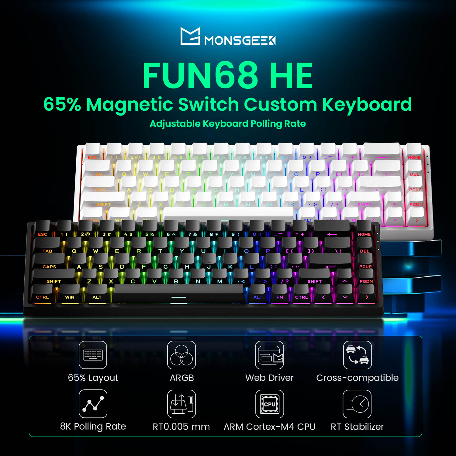 Akko MonsGeek FUN68 FUN60 PRO& - đánh giá và giá Gaming Keyboard Expensive