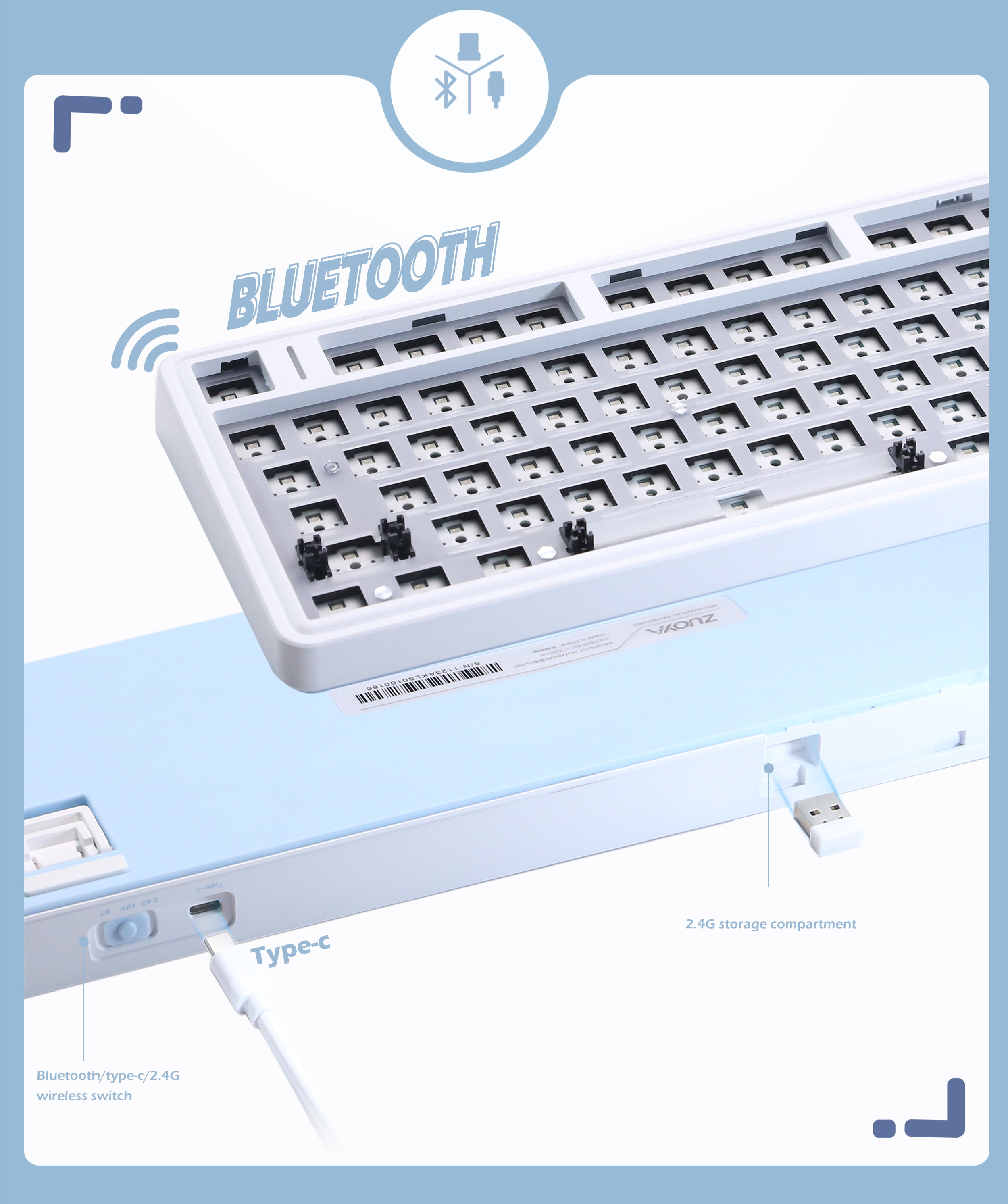 ZUOYA LS01 Gamer Keyboard Kit  - đánh giá và giá Gaming Keyboard Extension
