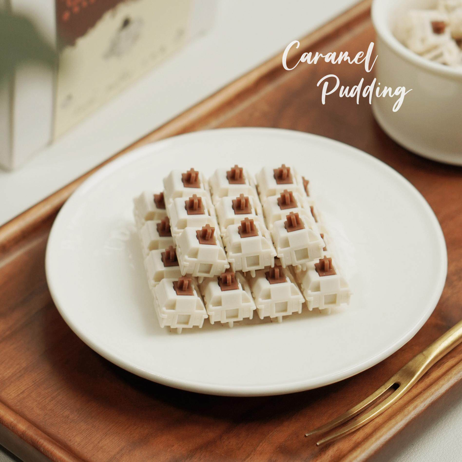 HMX Caramel Pudding V2 Switch  - đánh giá và giá Gaming Keyboard Thocky