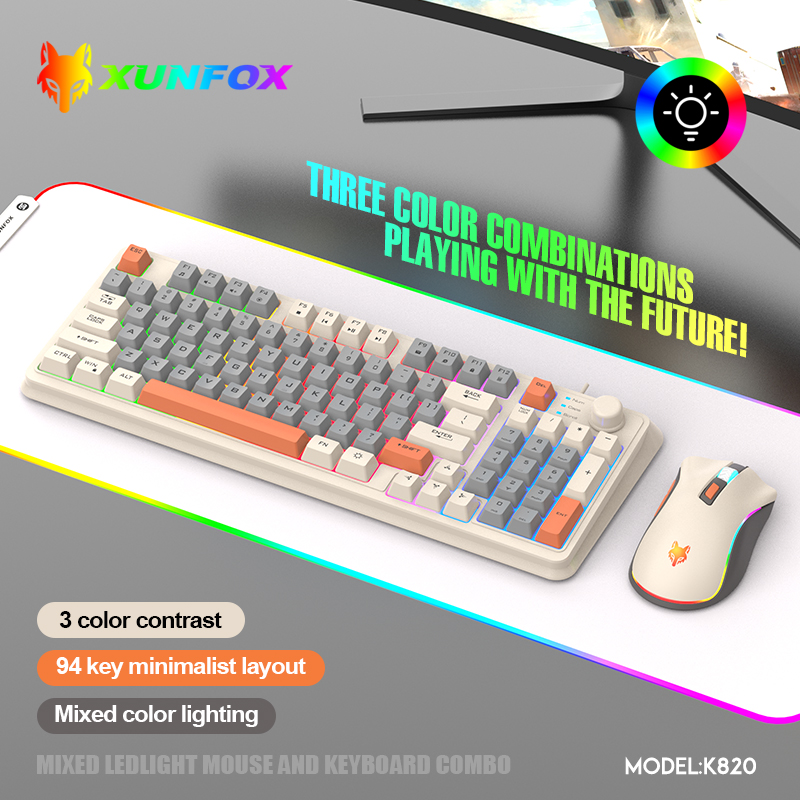 K820 USB Wired Game Keyboard M - đánh giá và giá Gaming Keyboard Mouse Combo