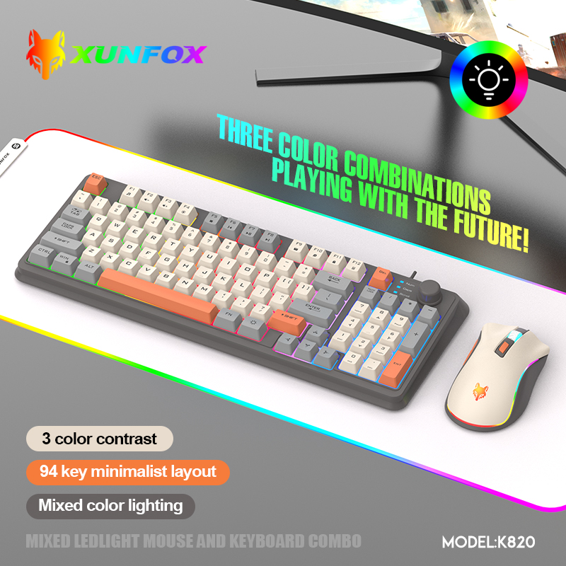 K820 USB Wired Game Keyboard M - đánh giá và giá Gaming Keyboard Mouse Combo
