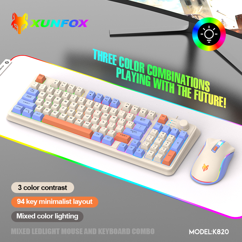 K820 USB Wired Game Keyboard M - đánh giá và giá Gaming Keyboard Mouse Combo